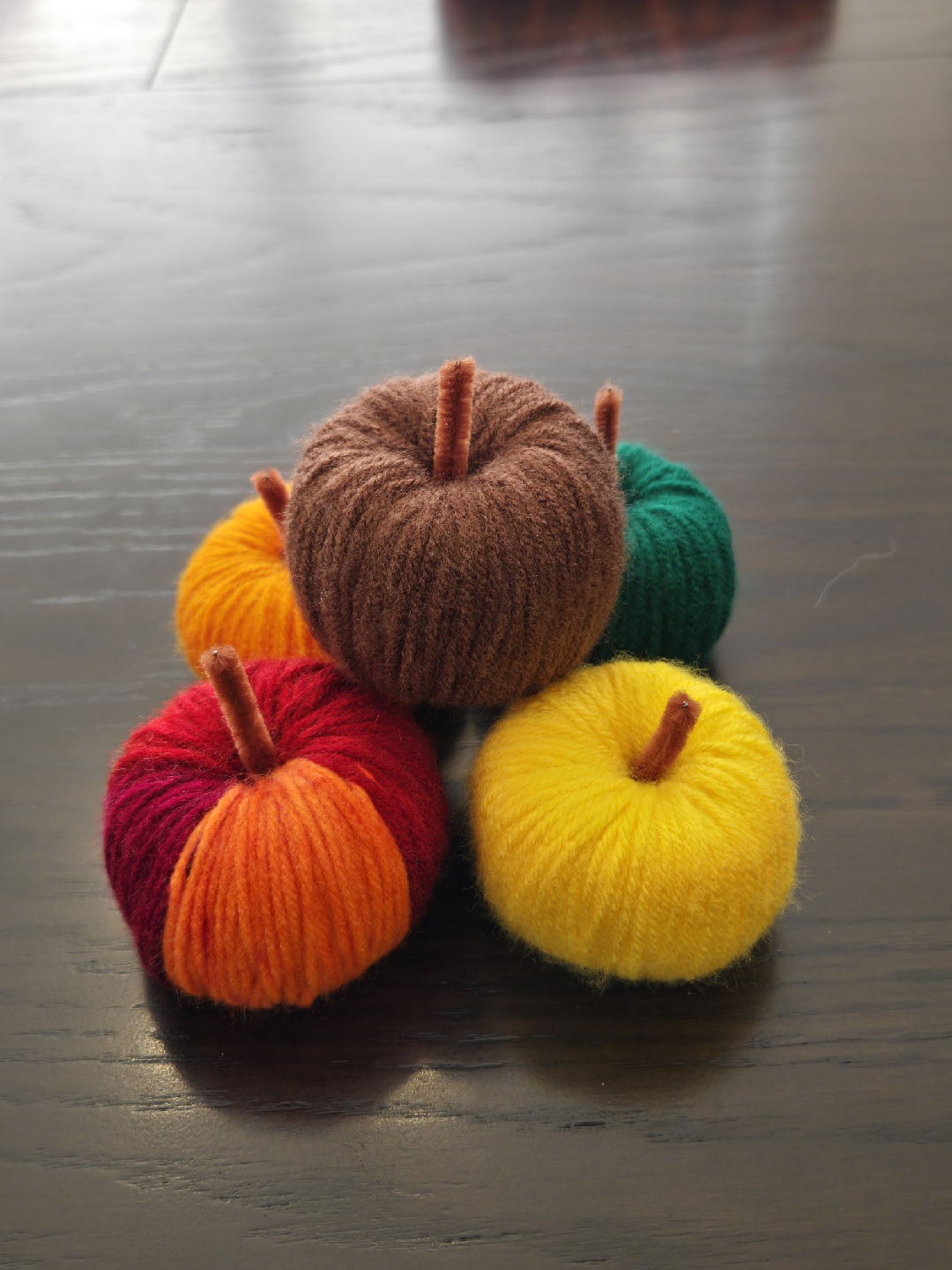 Handmade Yarn Pumpkins - Fall Decor - photo 2