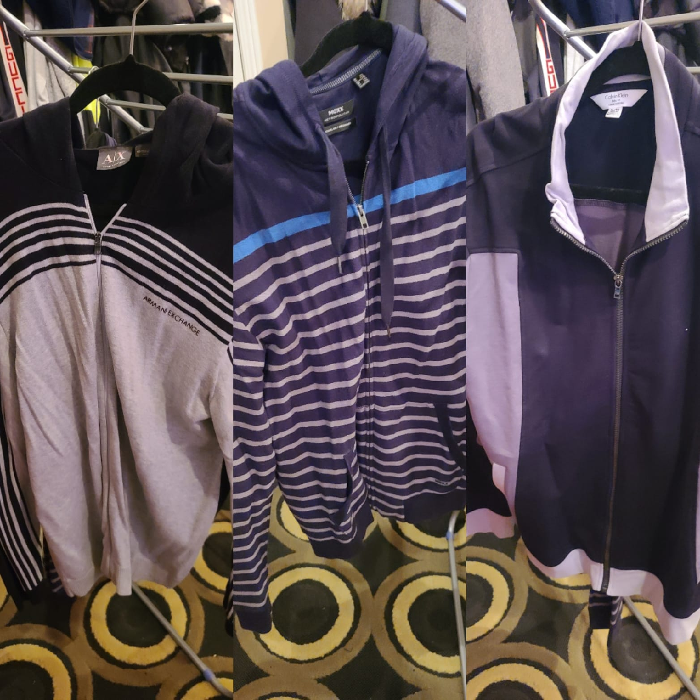 Armani Exchange, MCXX, Calvin Klein Zip Up Hoodies