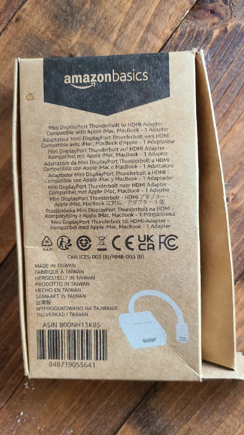 AmazonBasics Mini DisplayPort to HDMI Adapter - White image indicator(2)