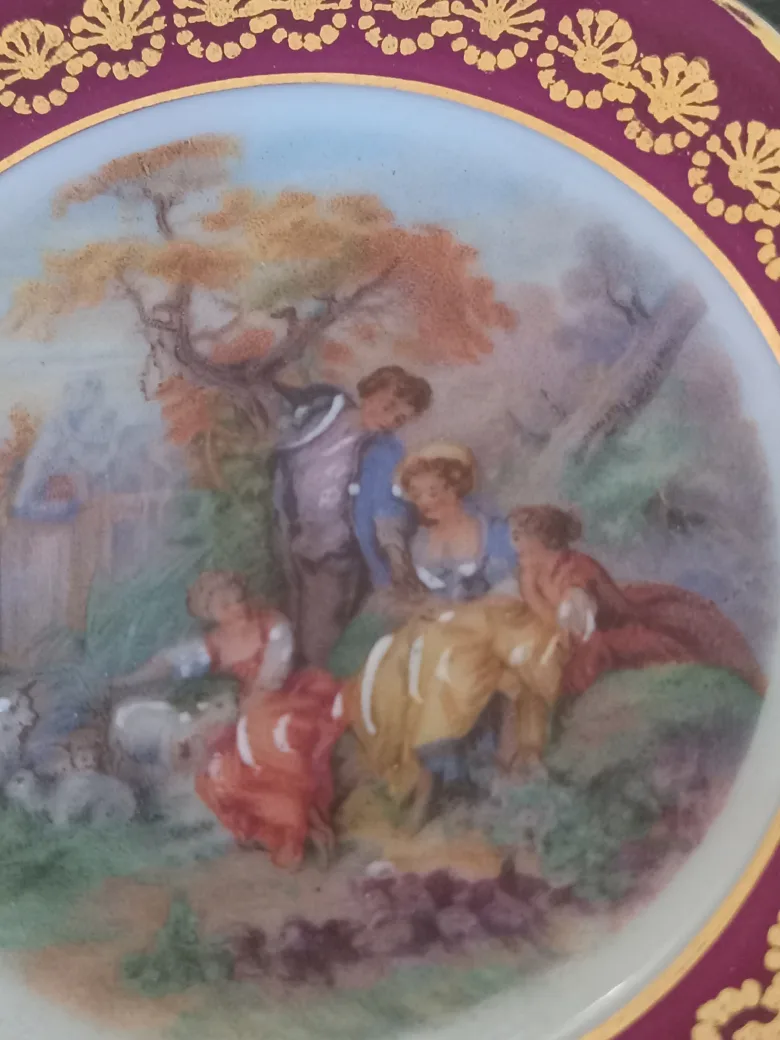 Decorative Plate with Pastoral Scene image indicator(2)