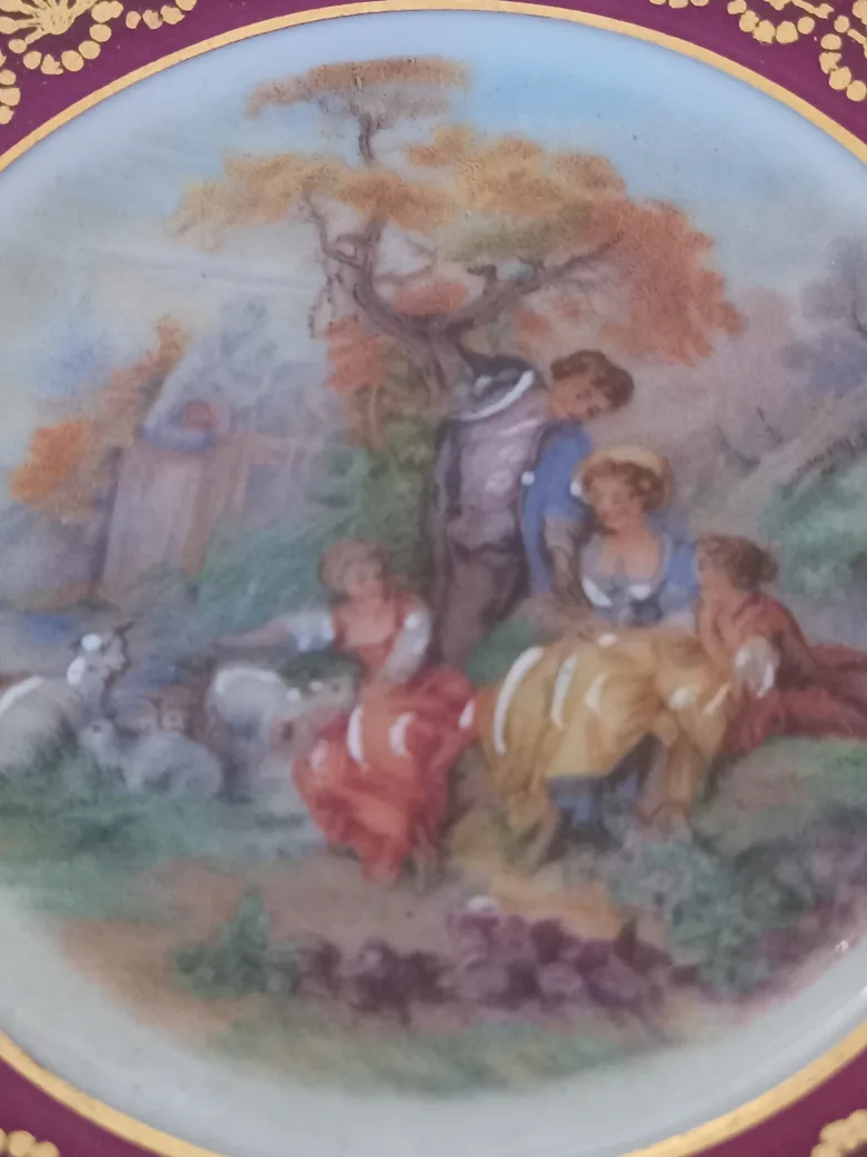 Decorative Plate with Pastoral Scene image indicator(4)