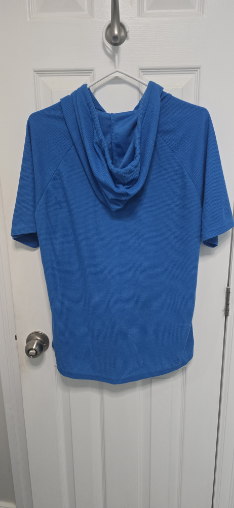 Blue Short Sleeve Hoodie - Size L - photo 2