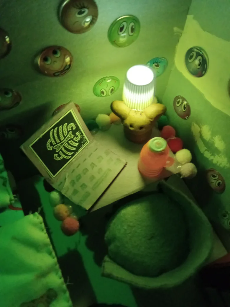 Handmade arts and crafts made by me mini bedroom. image indicator(5)