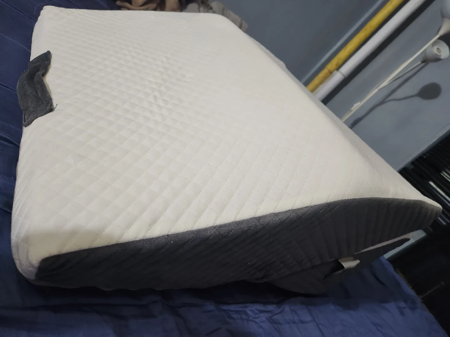 Adjustable Bed Wedge Pillow - Gray & White image indicator(2)