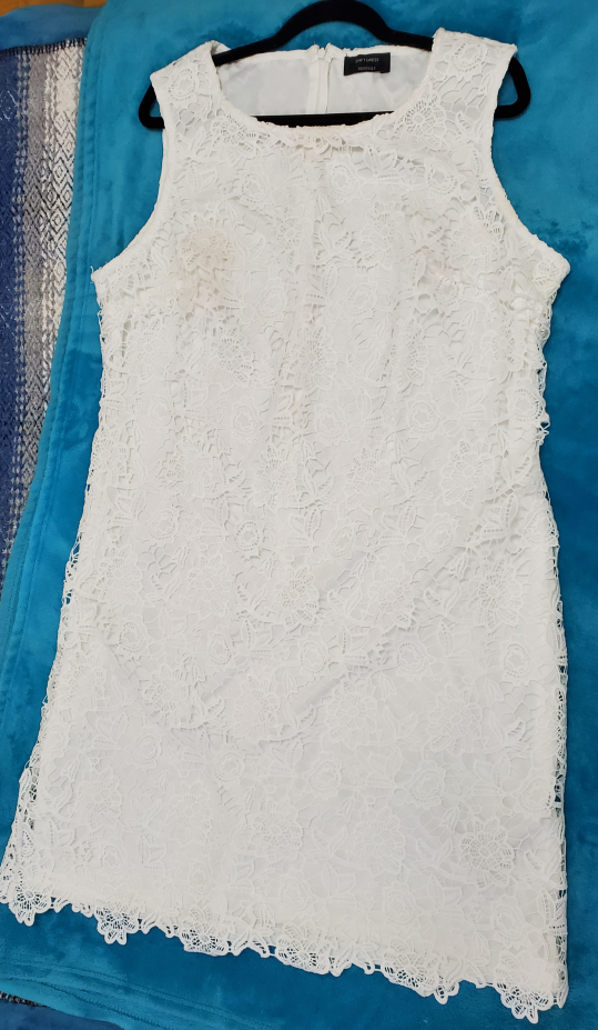 White Lace Dress - Size 12-14
