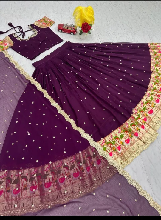 🥕Lehenga choli and duppada thumbnail