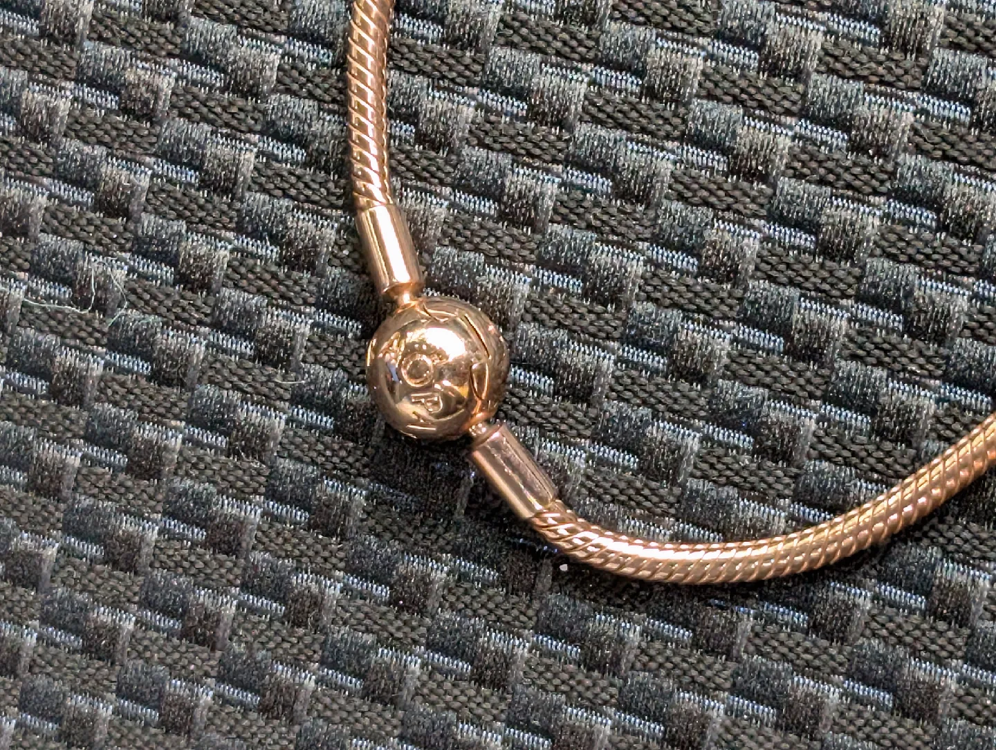 Pandora Moments 14 k rose gold - plated snake chain bracelet image indicator(2)