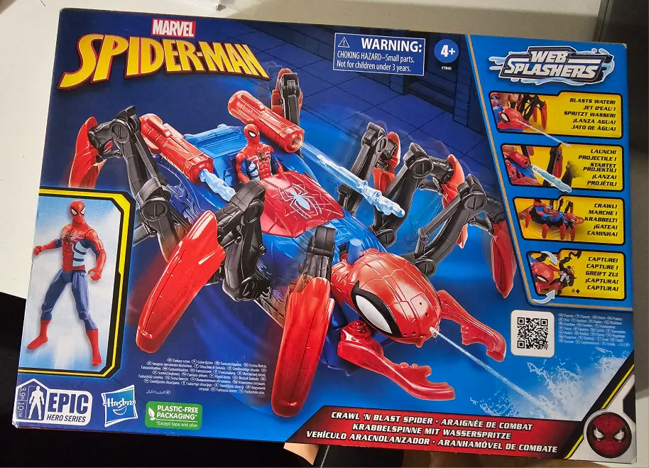 Marvel Spider-Man Web Splashers Crawl 'N Blast Spider Toy image indicator(4)