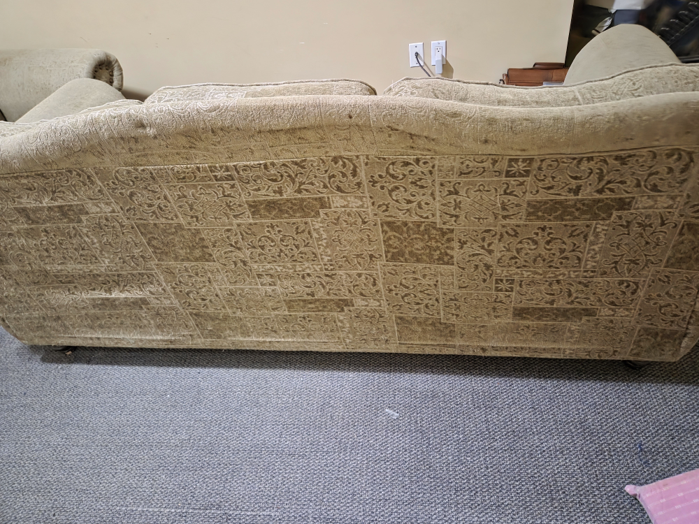 Patterned Beige Sofa