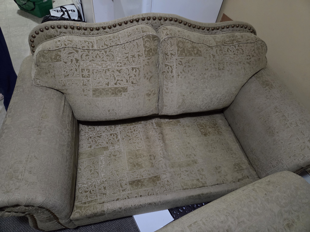 Patterned Beige Sofa - photo 3