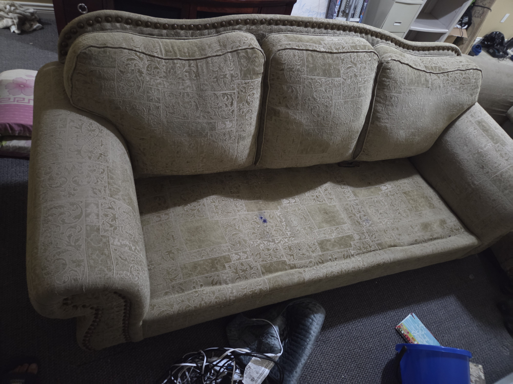 Patterned Beige Sofa - photo 5