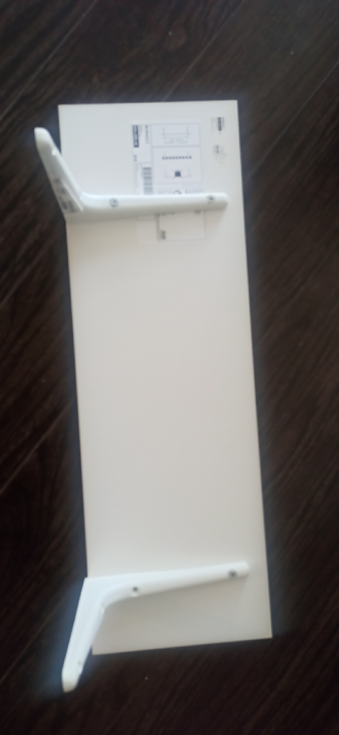Ikea BURHULT Shelf with Brackets - White - photo 5