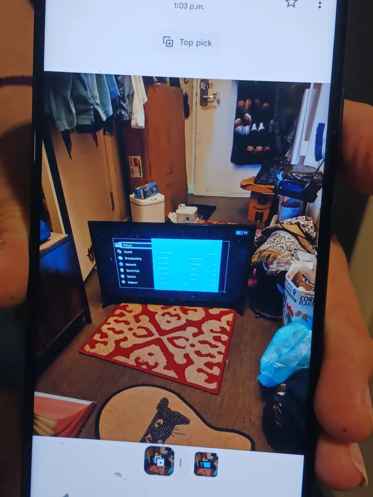 Samsung TV with Remote & Power Cord image indicator(3)