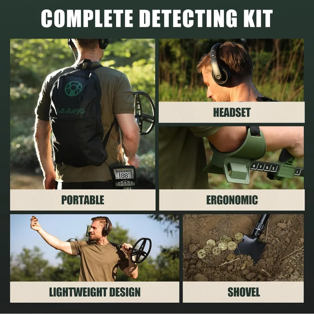 Gbnryg PROFESSIONAL METAL DETECTOR, NEW image indicator(8)