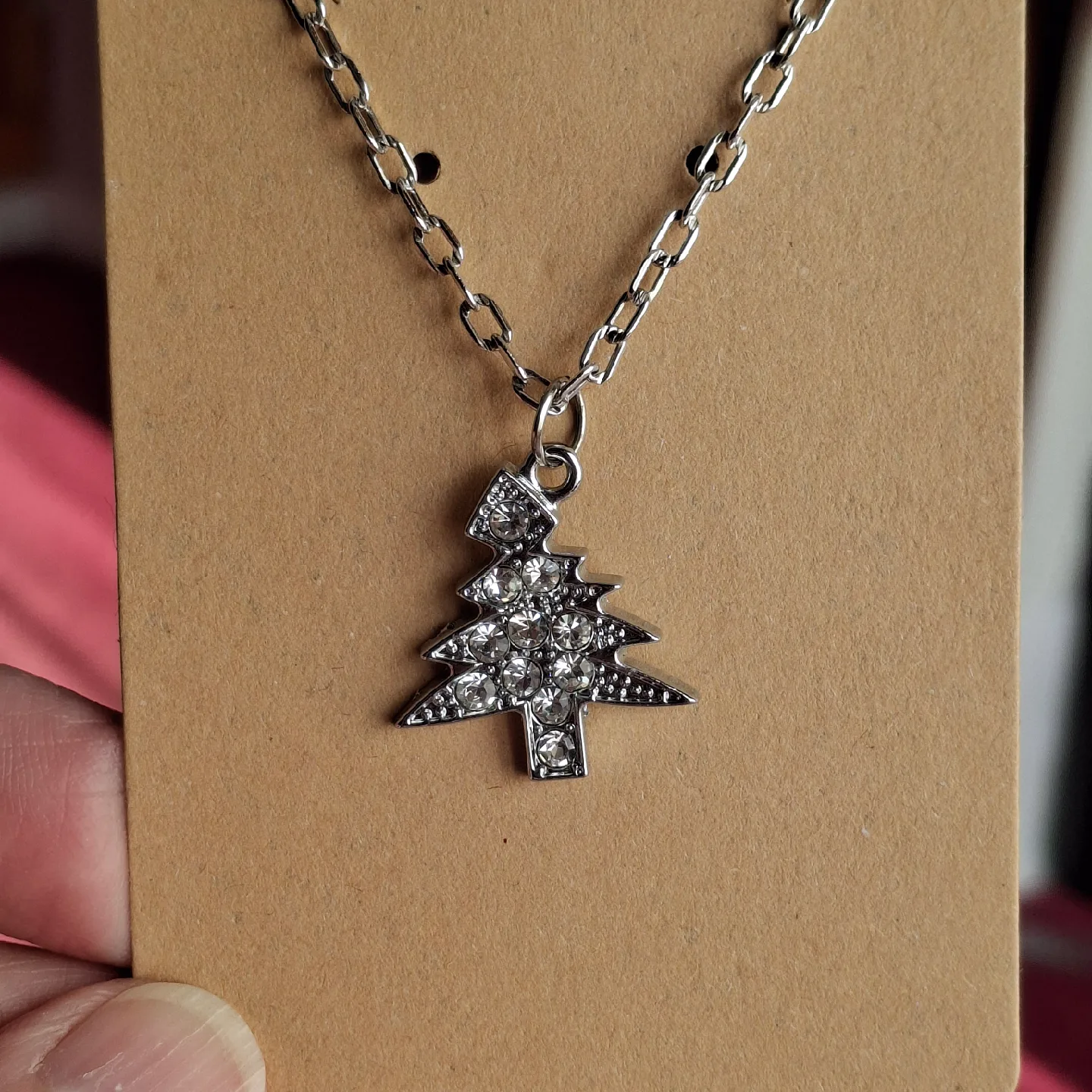 Christmas Tree Pendant Necklace image indicator(2)