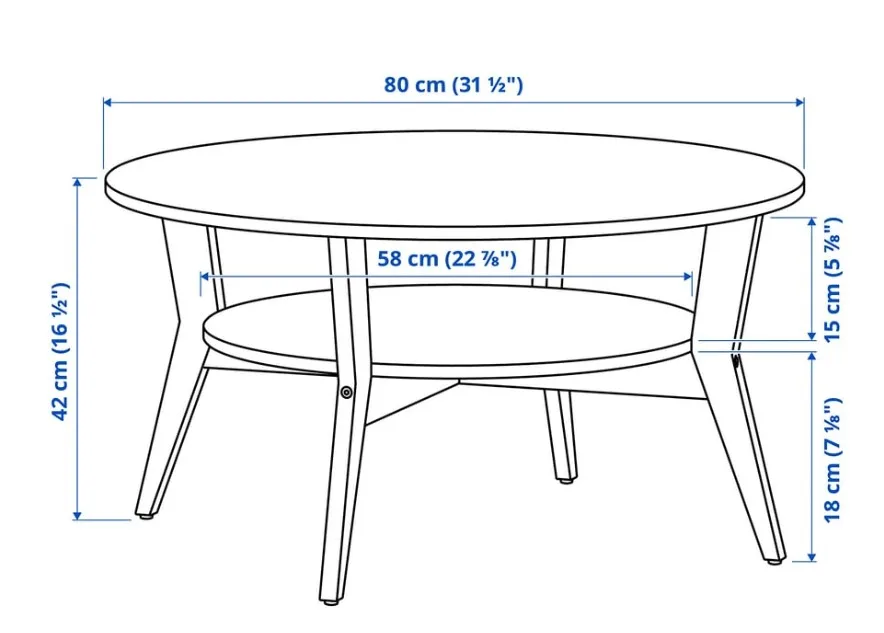 Ikea Jakobsfors Round Coffee Table image indicator(2)