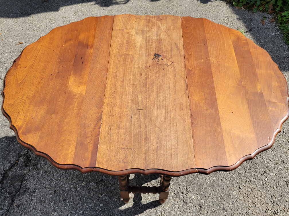Antique Gate Leg Drop Leaf Table / Good condition - photo 4