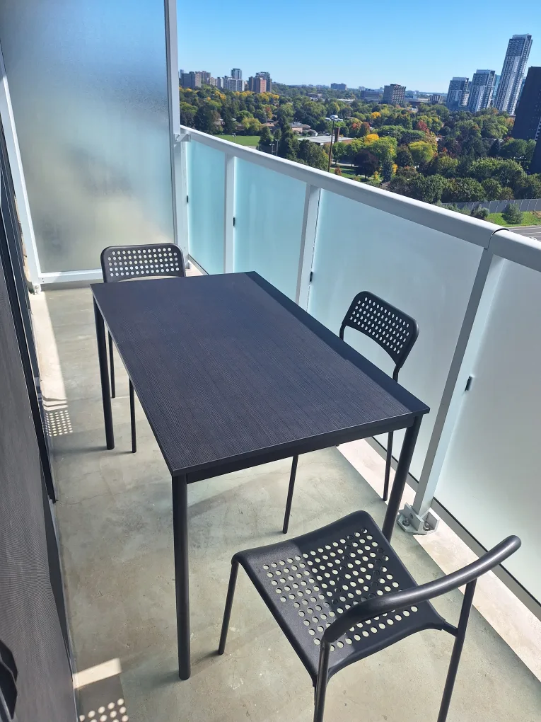 Black Dining Table with 3 Chairs image indicator(3)