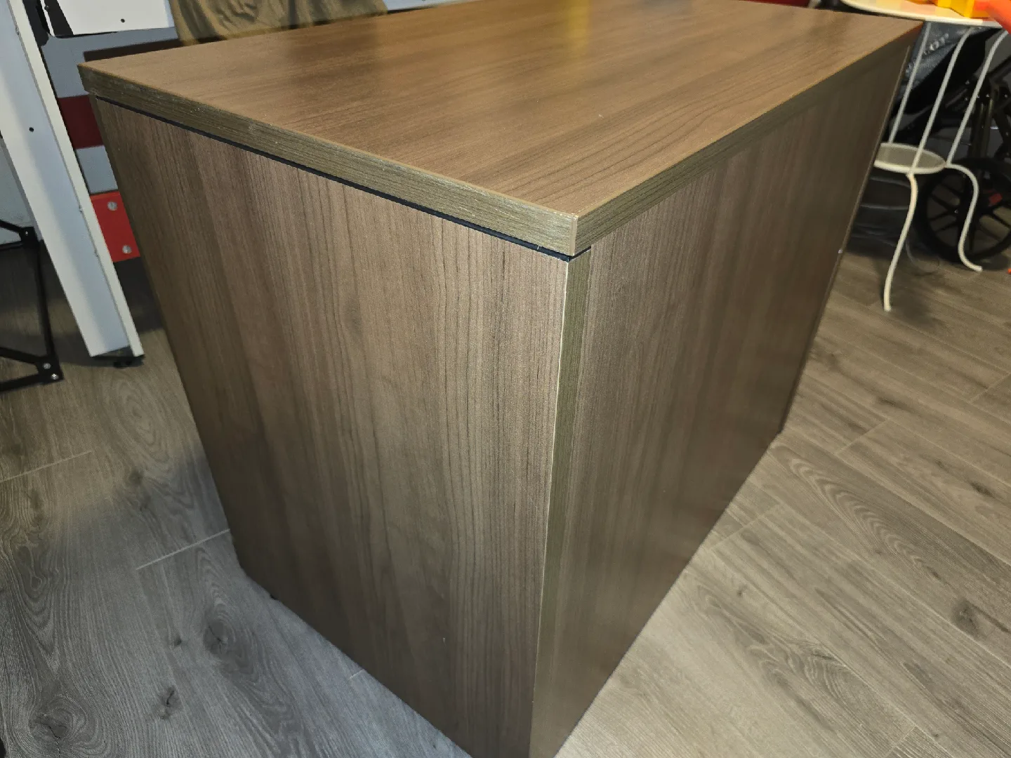 Brown Wood Cabinet / TV Stand with lock n key image indicator(8)