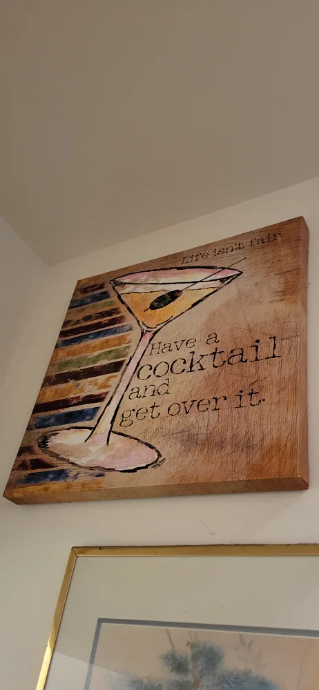 Cocktail Wall Art - "Life Isn't Fair" image indicator(2)