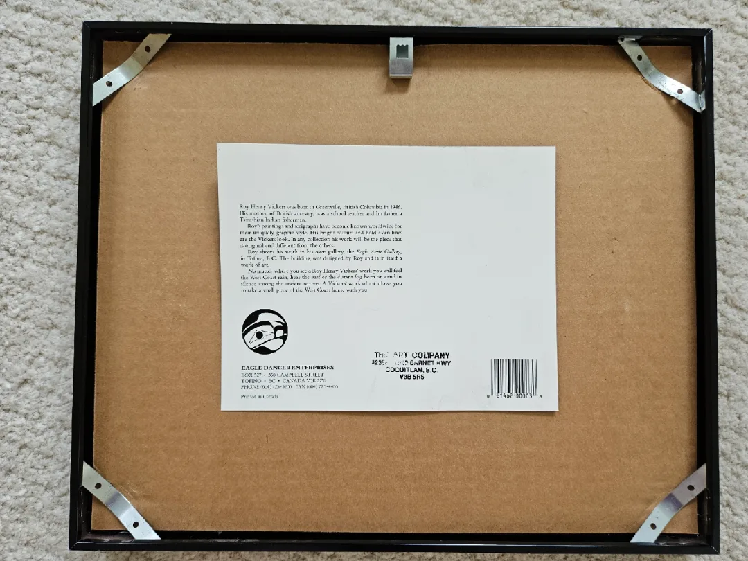 Roy H. Vickers "The Two of Us" Framed Art BC Indigenous Artist image indicator(3)