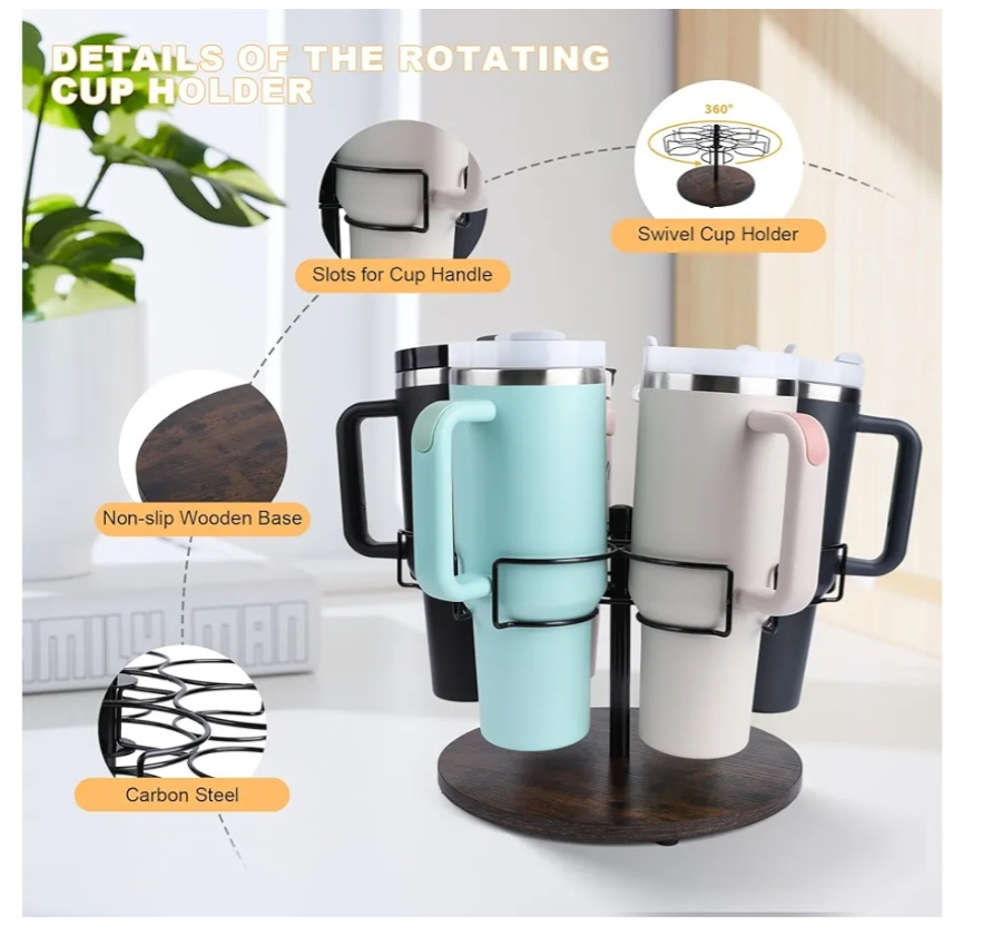 Rotating Cup Holder for Stanley, Owala, - photo 2