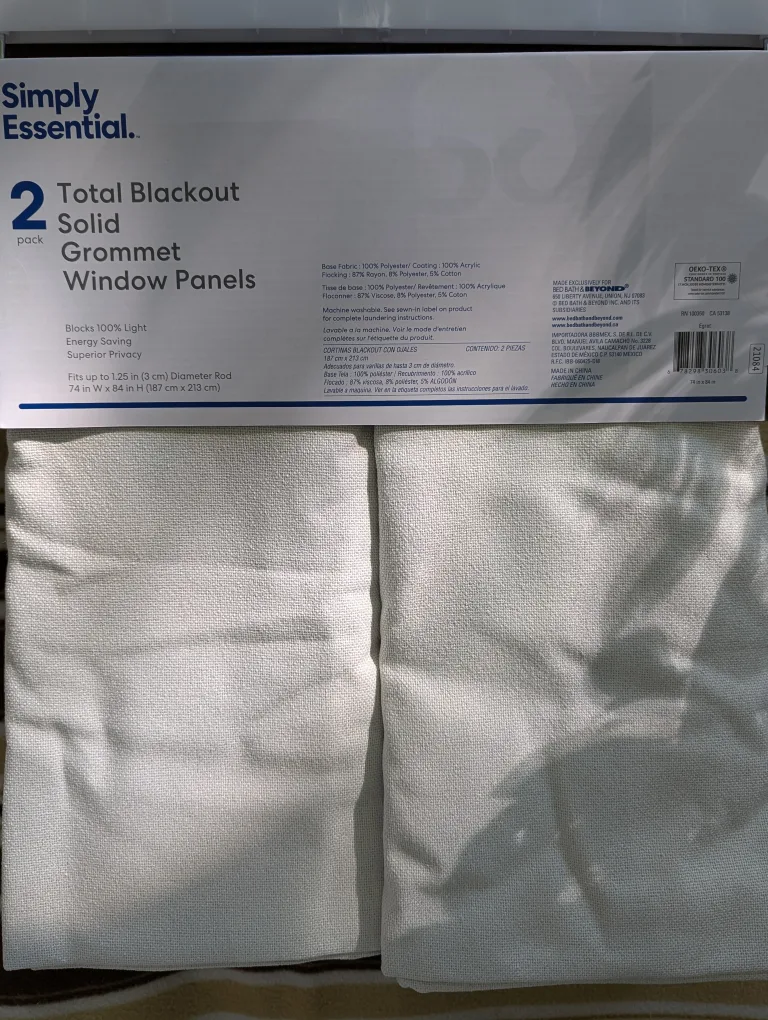 Simply Essential Total Blackout Window Panels 74x84 image indicator(2)