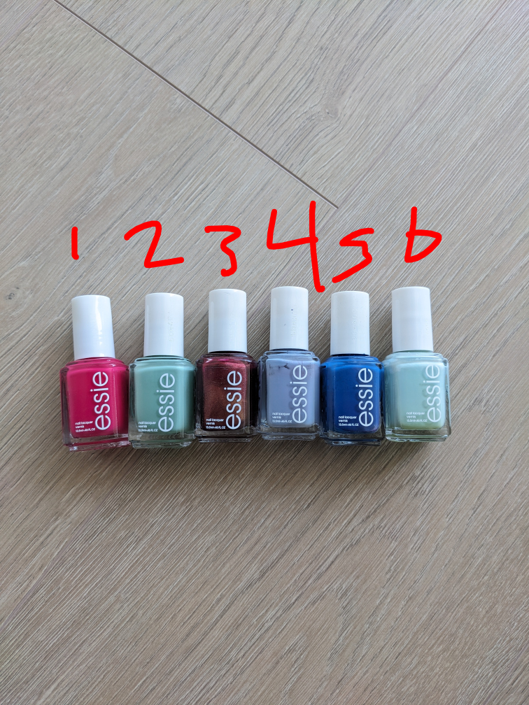 Essie Nail Polish Lot - 6 Colours