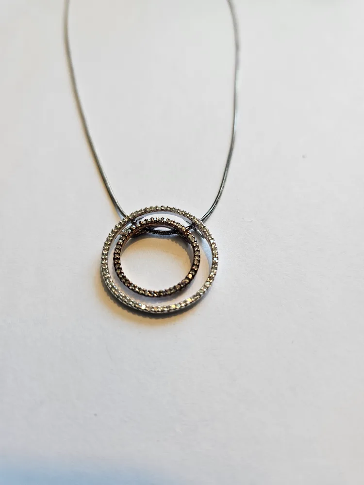 Necklace with Interlocking Circles - Silver 925 thumbnail