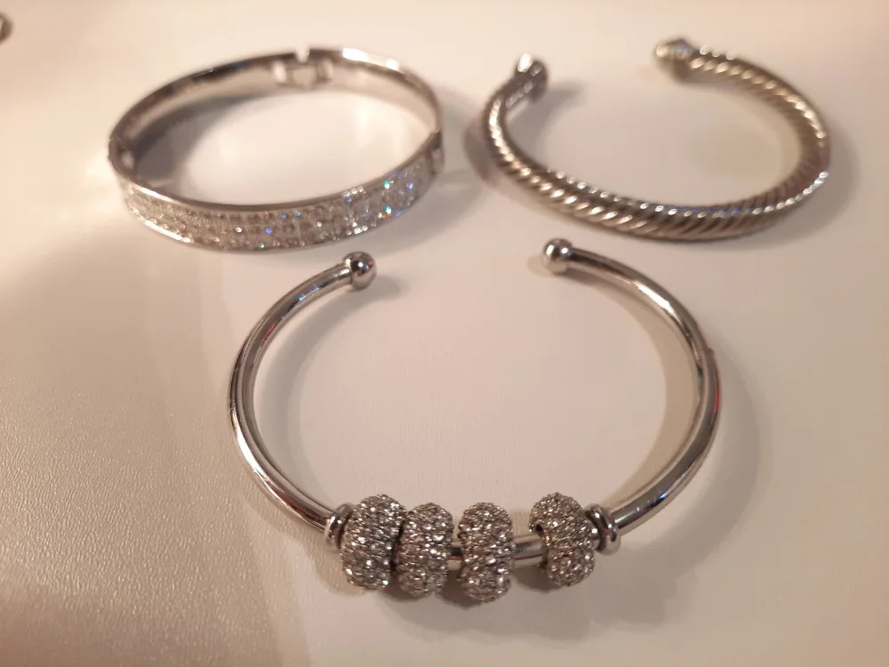 Set of 3 Silver Bracelets thumbnail
