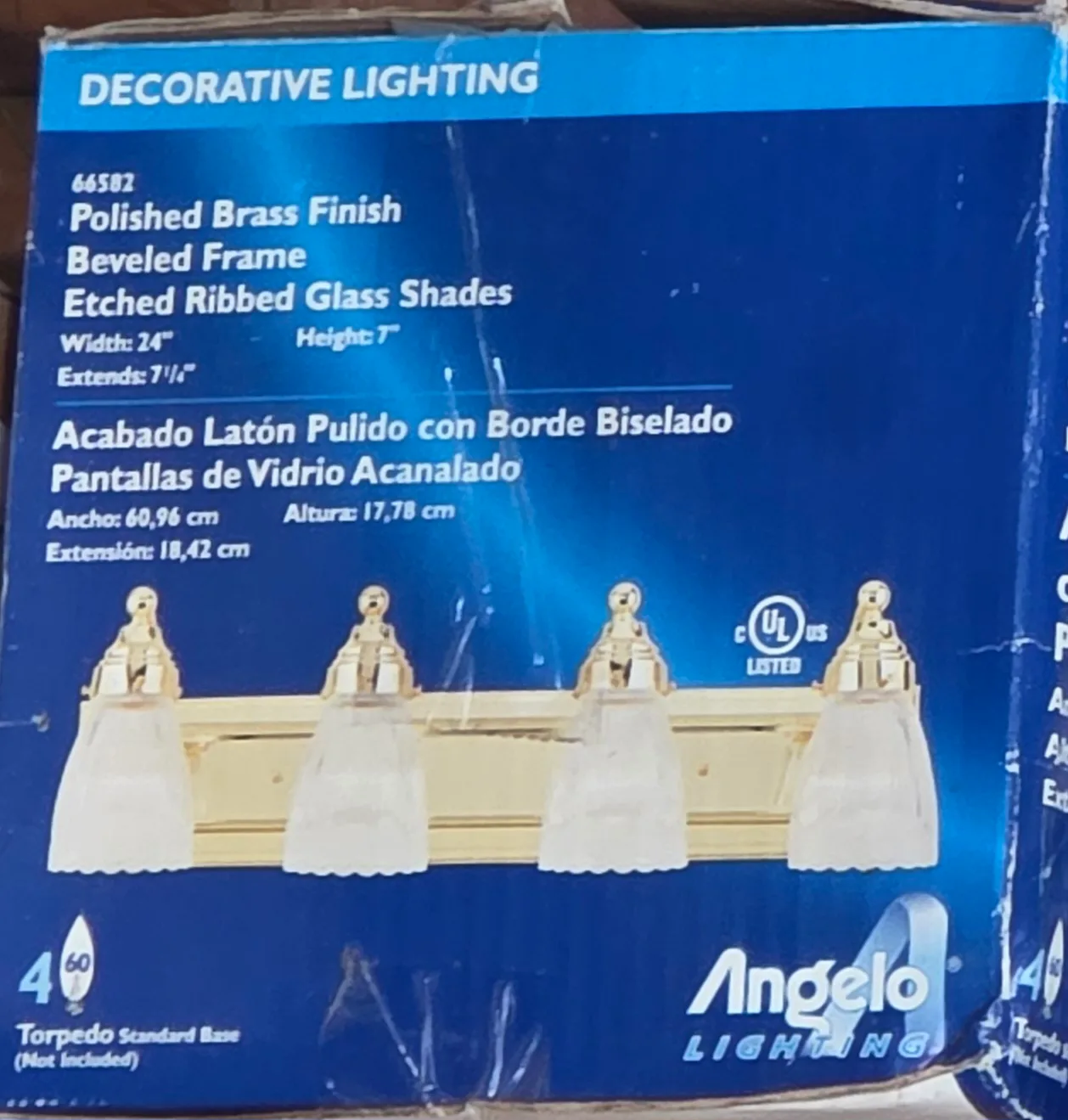 Angelo Lighting Polished Brass Finish Vanity Light - New image indicator(2)