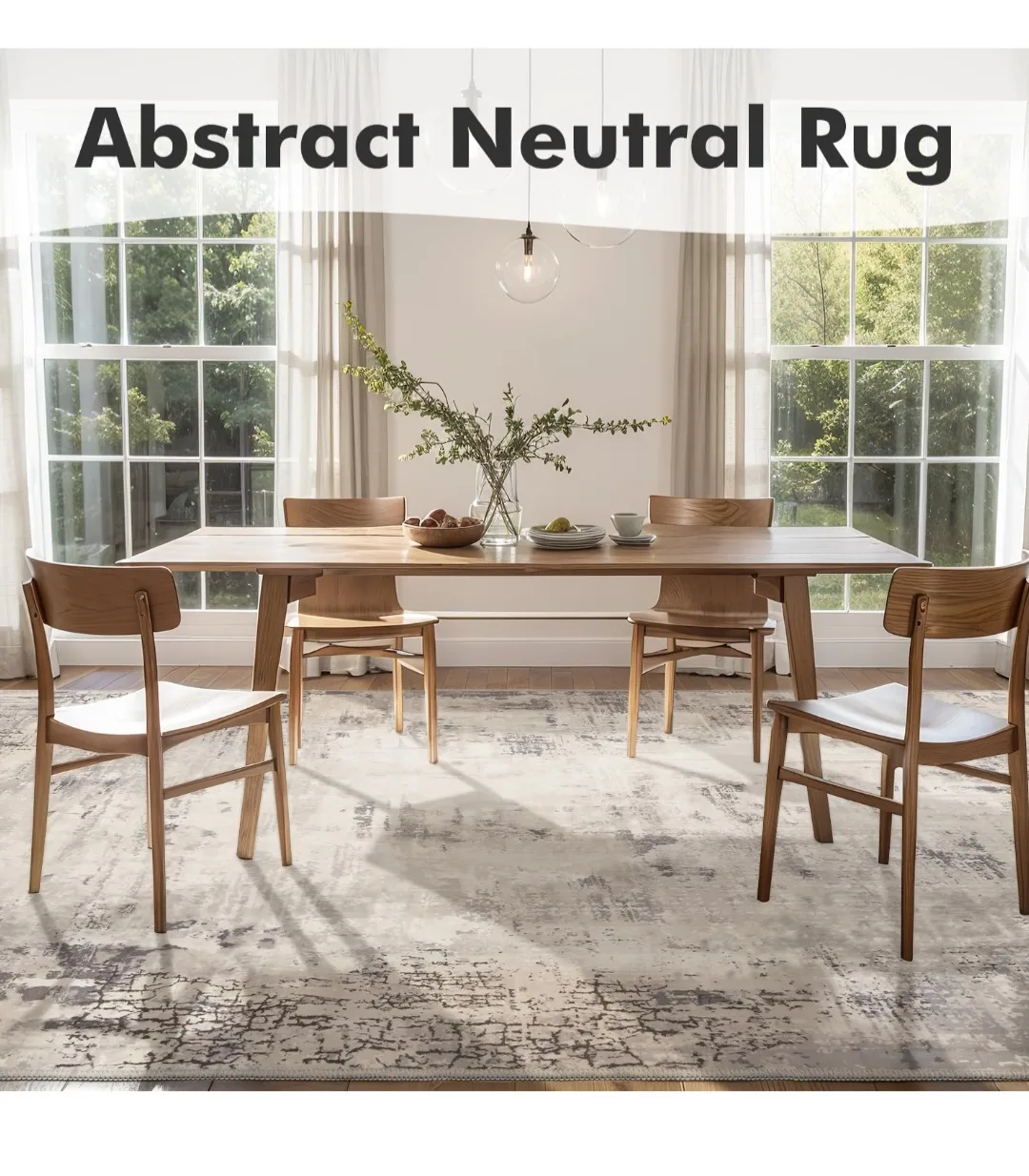 Abstract Neutral Area Rug image indicator(9)