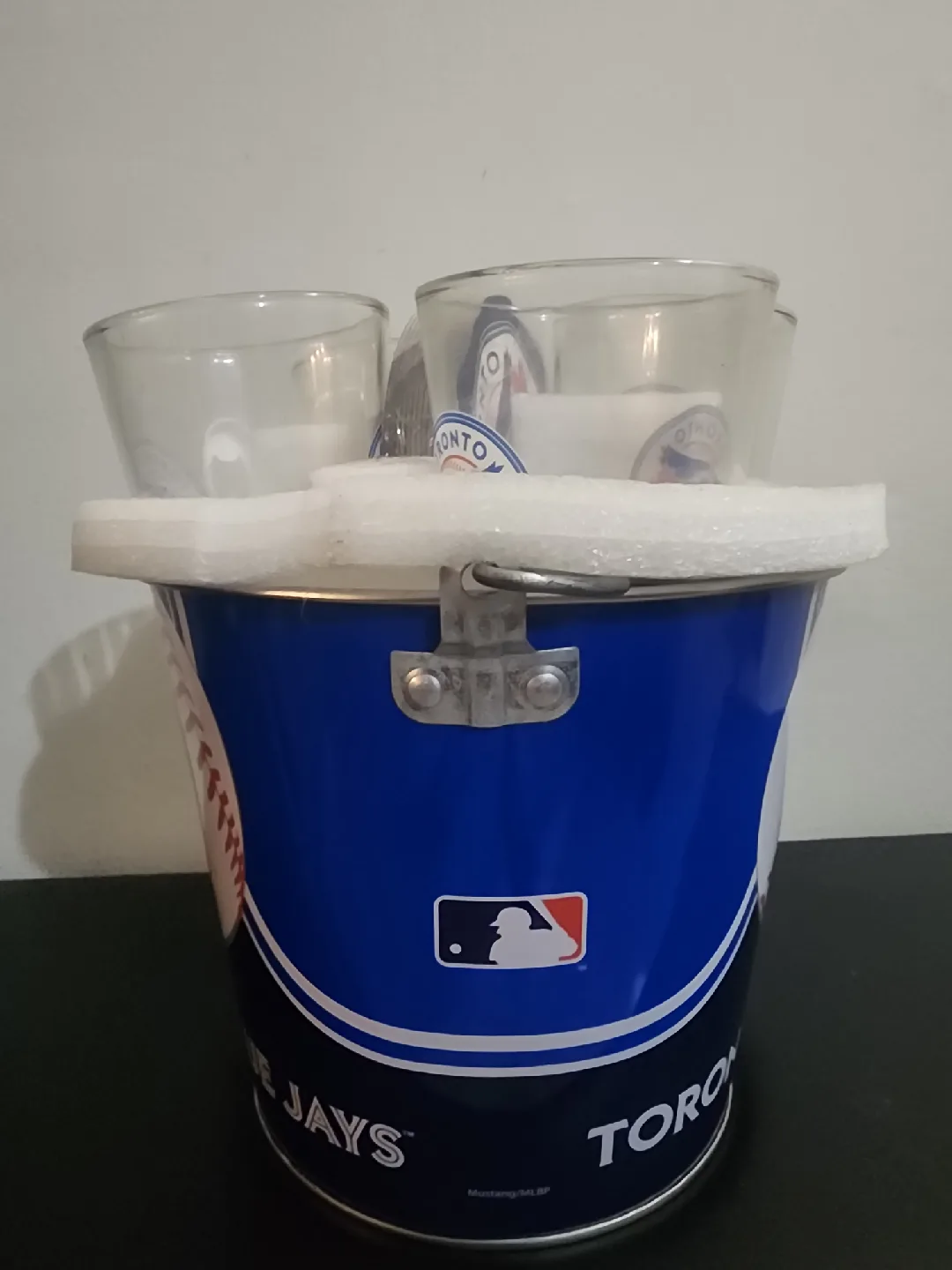 Toronto Blue Jays Bucket with Glasses & Coasters image indicator(3)