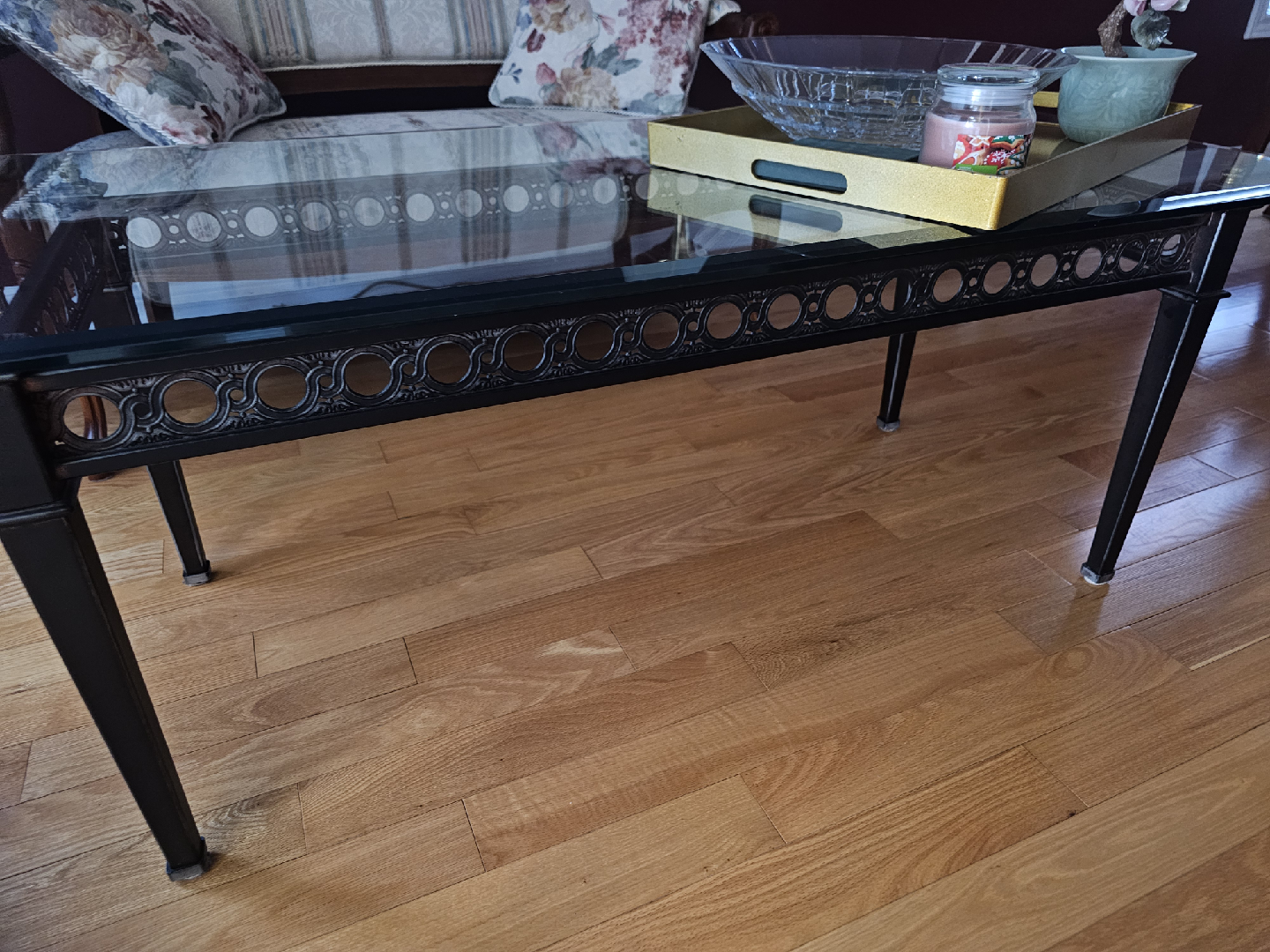 Glass Top Coffee Table and Side Table - photo 2