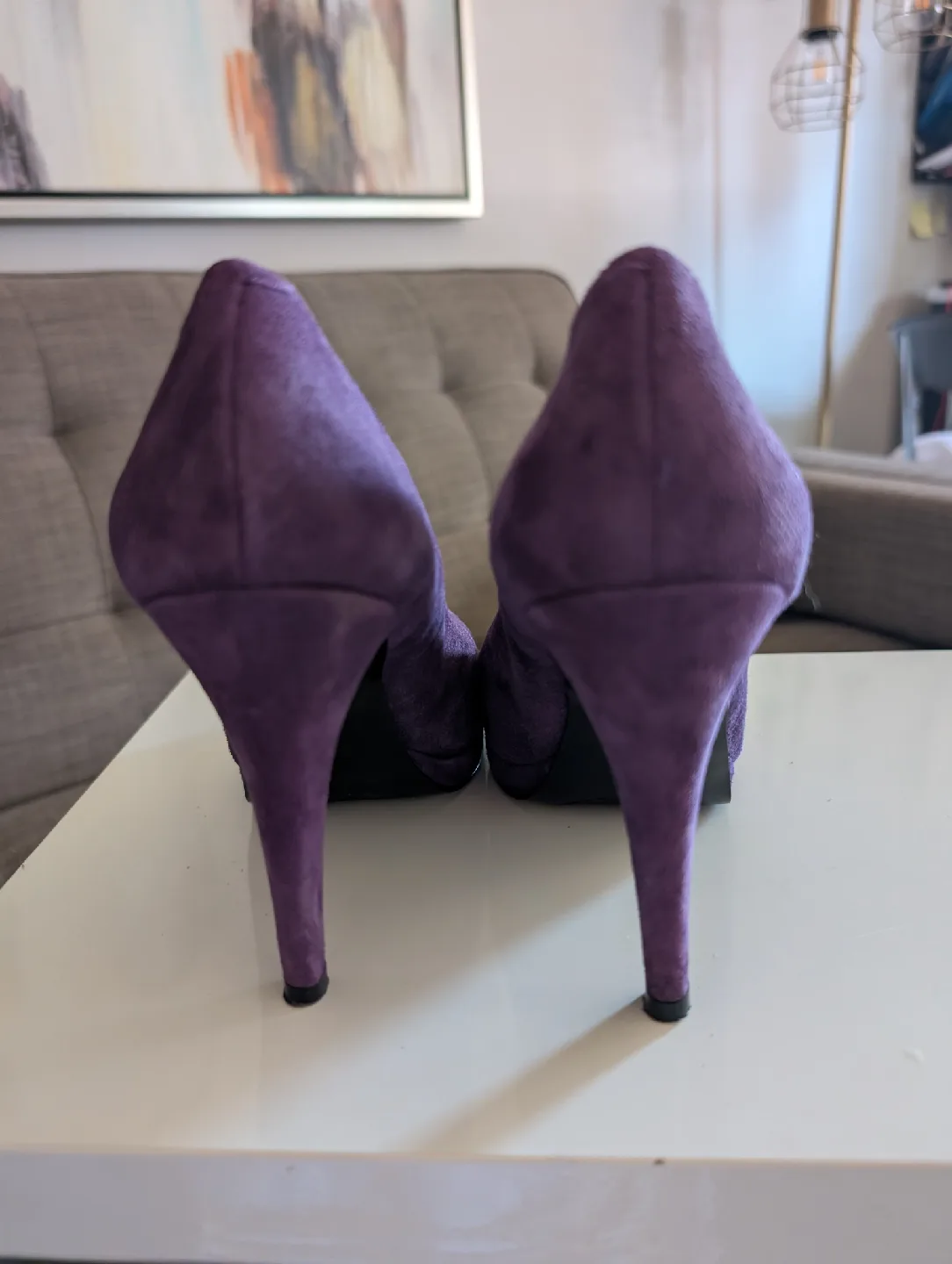 Nine West Purple Suede Heels image indicator(3)