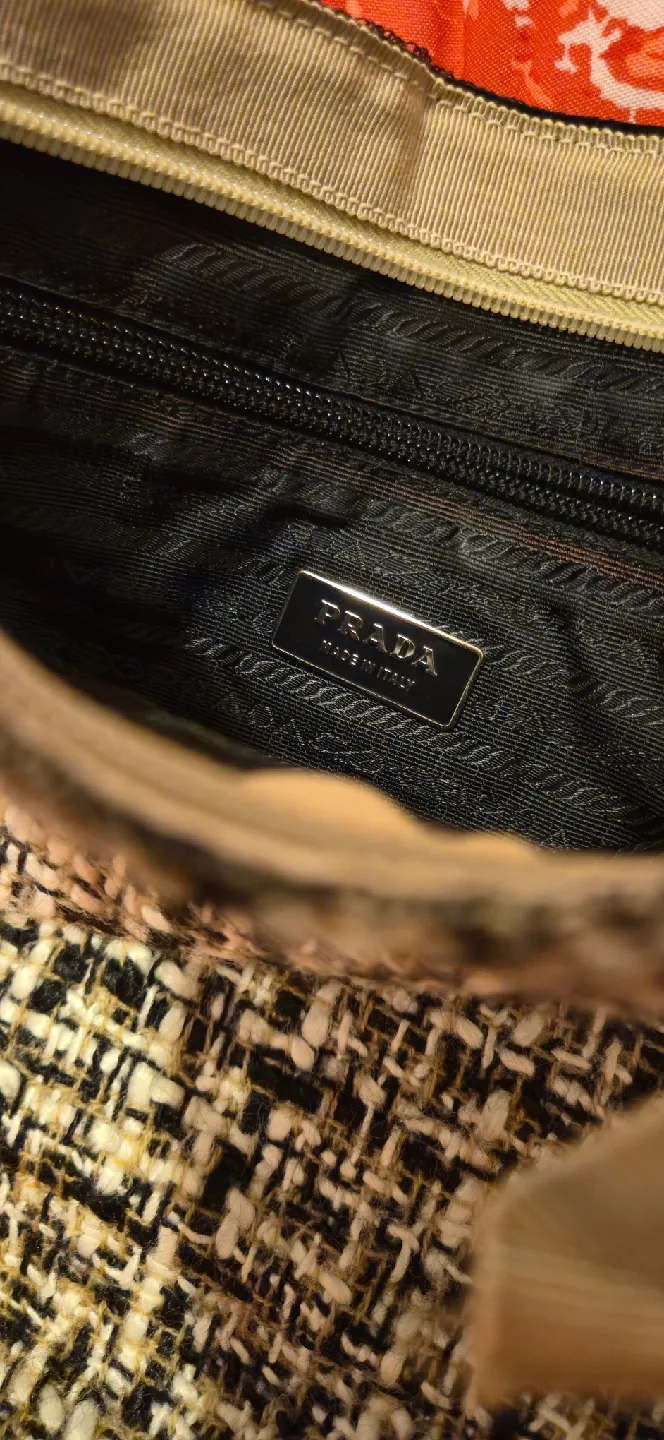 Prada Tweed Tote Bag image indicator(5)