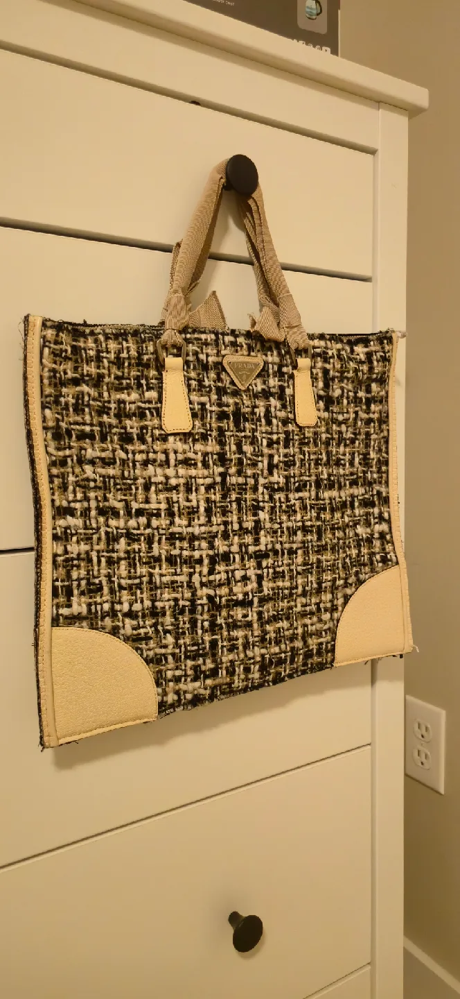 Prada Tweed Tote Bag image indicator(6)