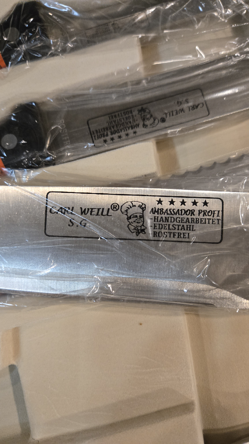 Carl Weill S.G. Ambassador Profi Knife Set - New - photo 4
