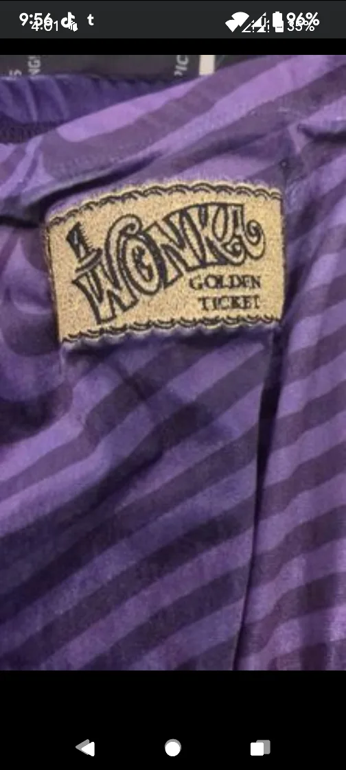 Dolls Kill x Willy Wonka Velvet Flare pants image indicator(8)