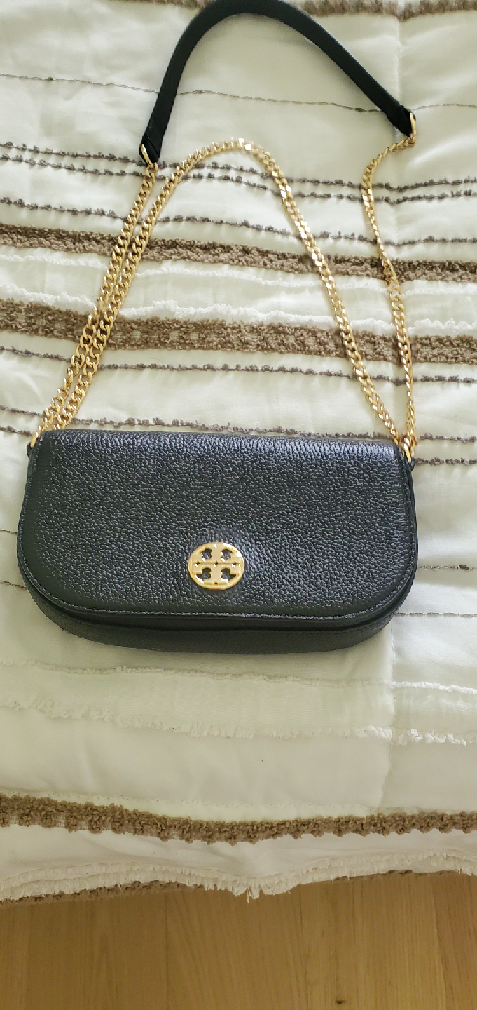 Tory Burch Black Leather Shoulder Bag