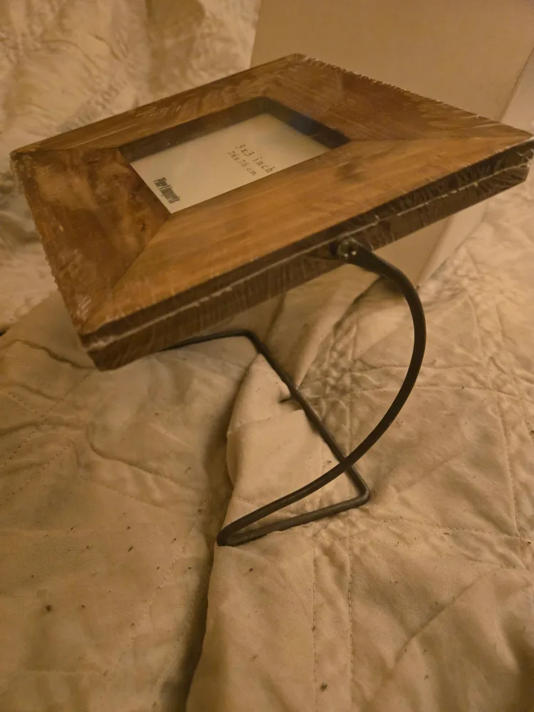 🥕Pier 1 Imports 3x3 Wood Picture Frame image indicator(2)