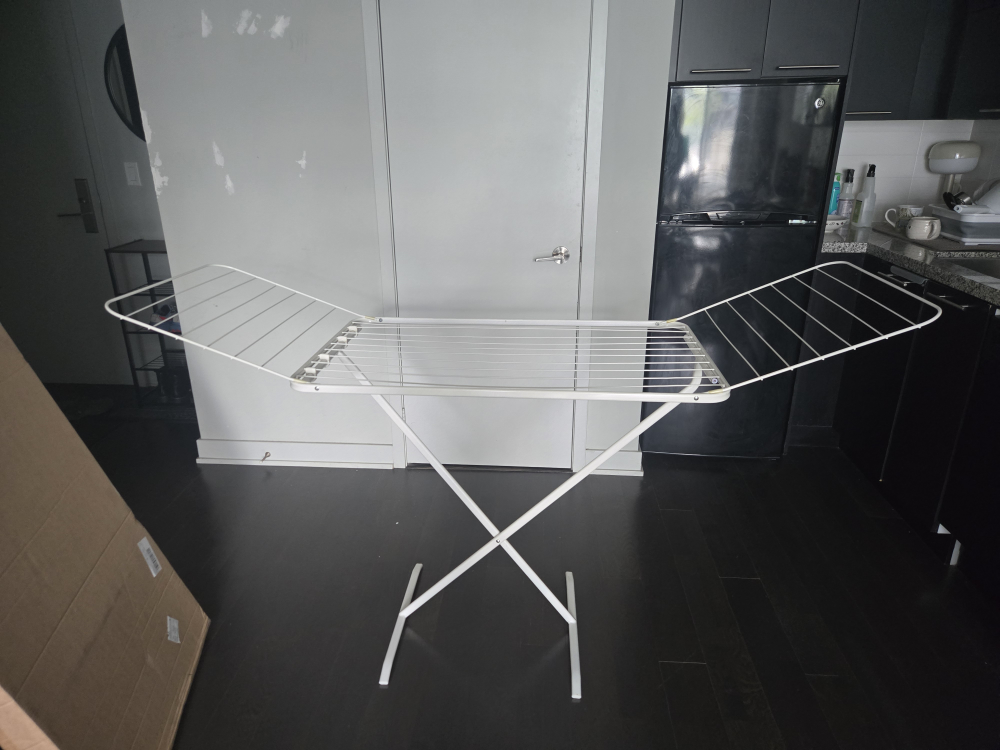 White Clothes Drying Rack
