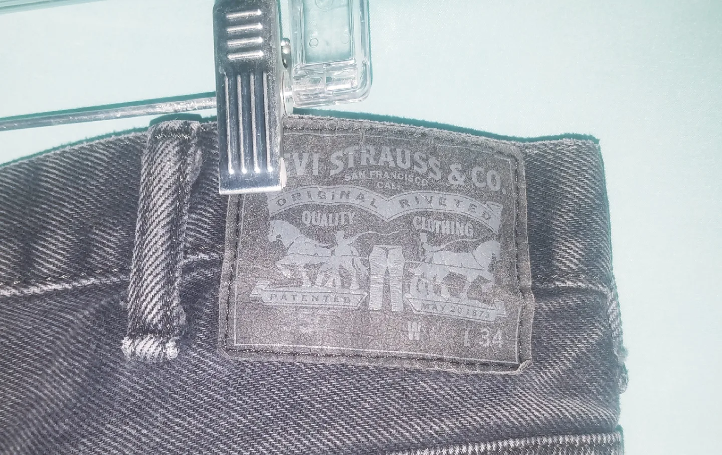 Vintage Black Levi's Strauss and Co. Mens Jeans 40 X 34 image indicator(8)
