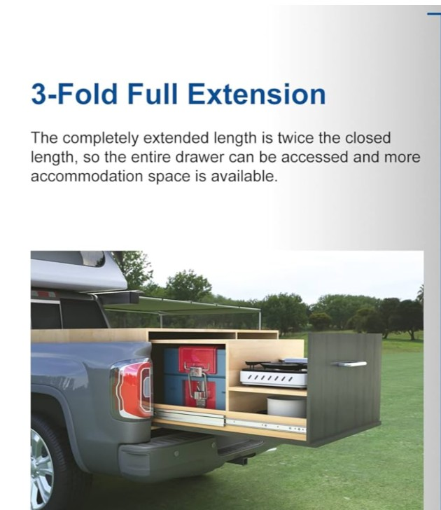 VADANIA 40" Heavy Duty Drawer Slides - photo 2
