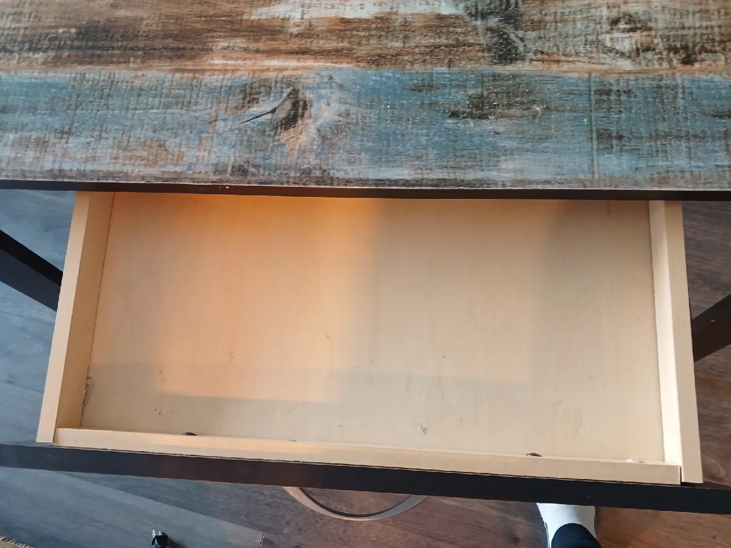 Rustic Wood Desk with Drawer image indicator(3)
