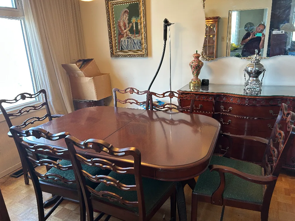 Antique Dining Set & Display Cabinet image indicator(2)