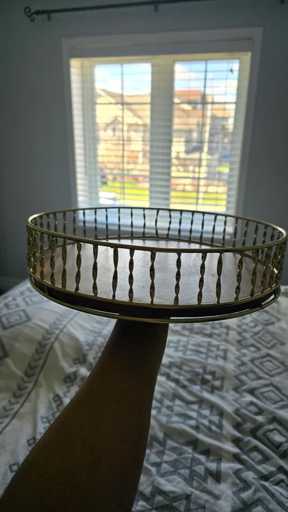 Wood & Gold Decorative Tray image indicator(2)