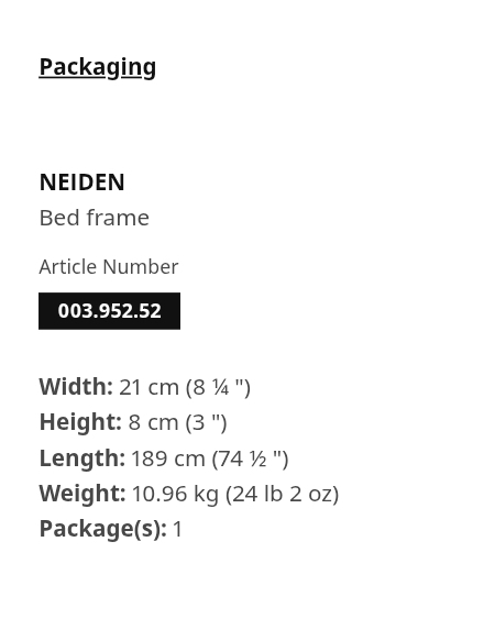 IKEA NEIDEN TWIN BED FRAME - photo 3
