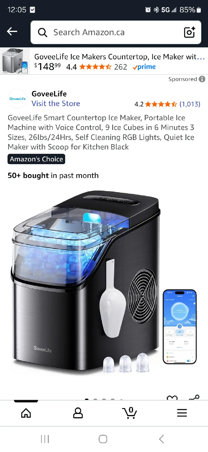 GoveeLife Smart Countertop Ice Maker thumbnail