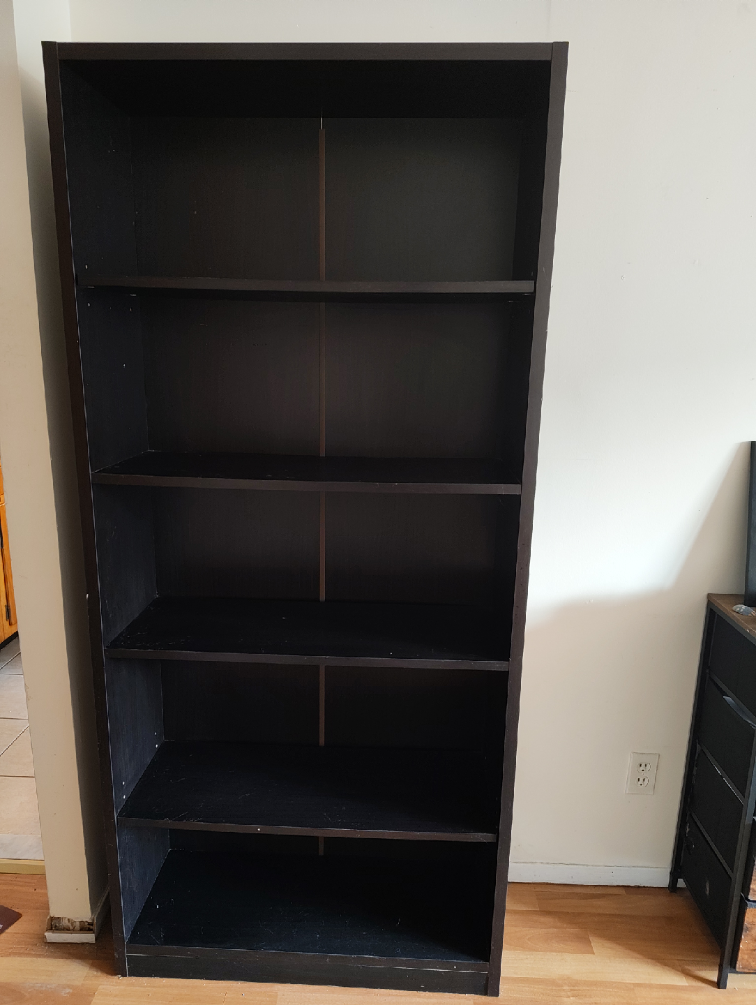 Ikea Tall 5 shelf bookcase - Black